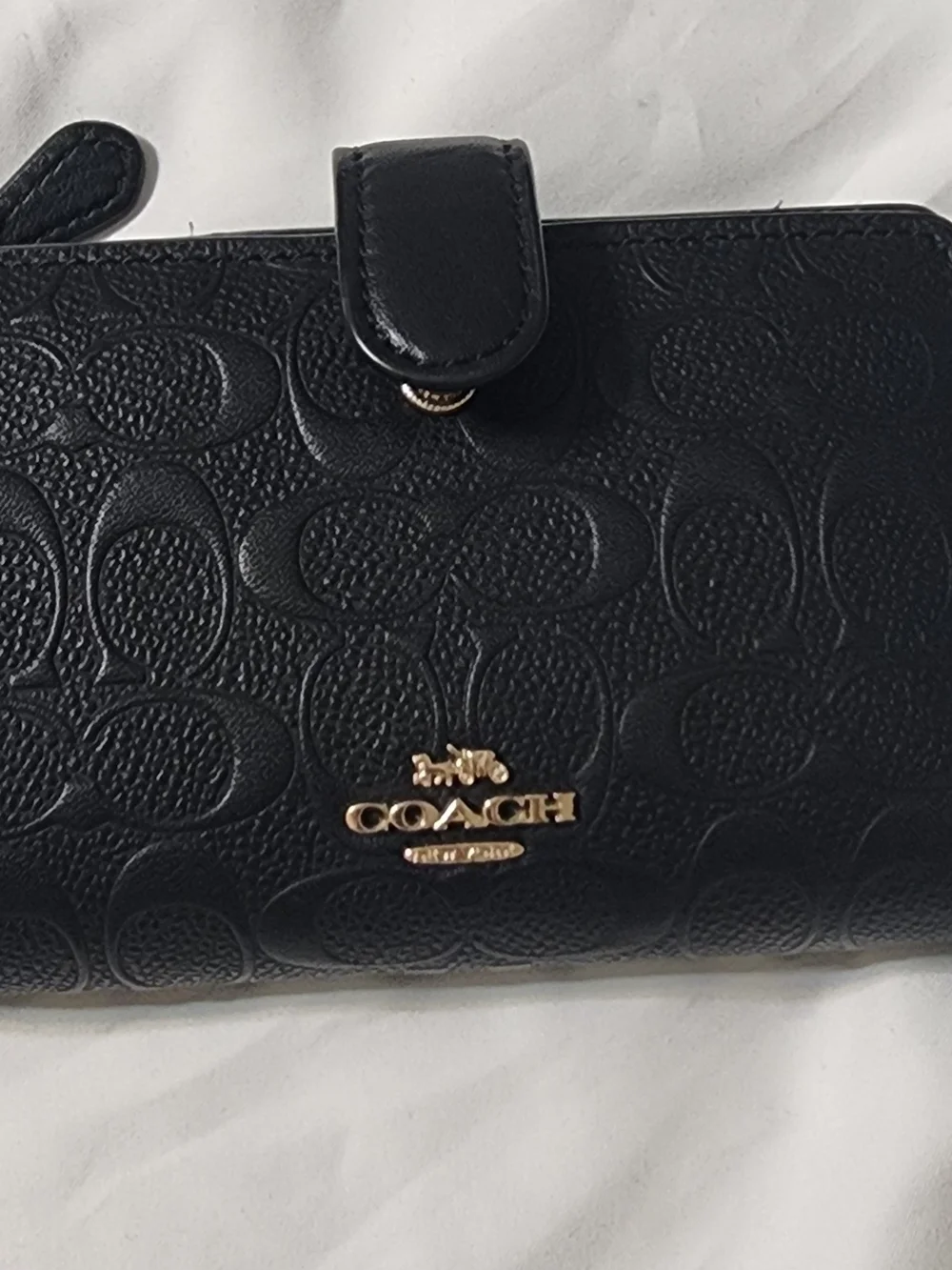 Black Leather Wallet with ID Window